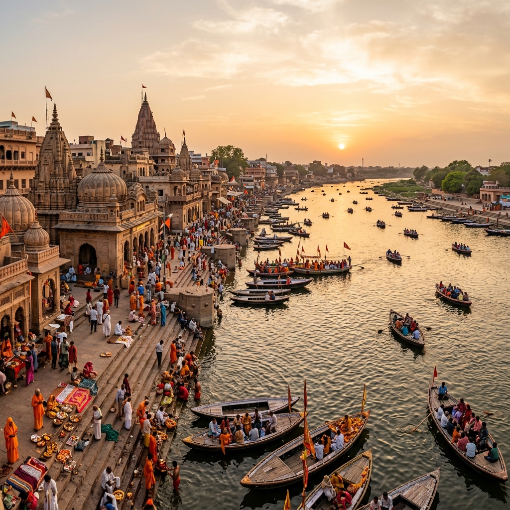 Mathura Vrindavan Tour by Caravan - Yamuna Ghat