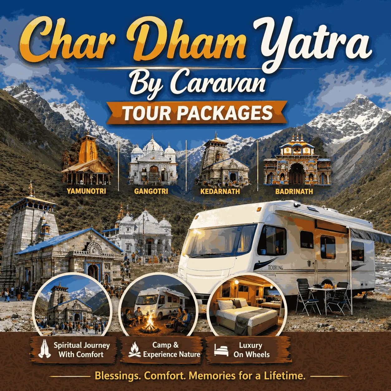 Char Dham Yatra by Caravan