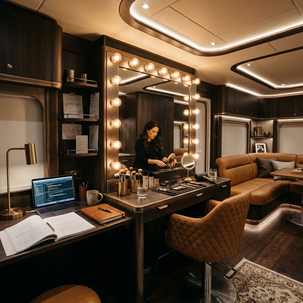 Luxury Video Shoot Caravan Interior