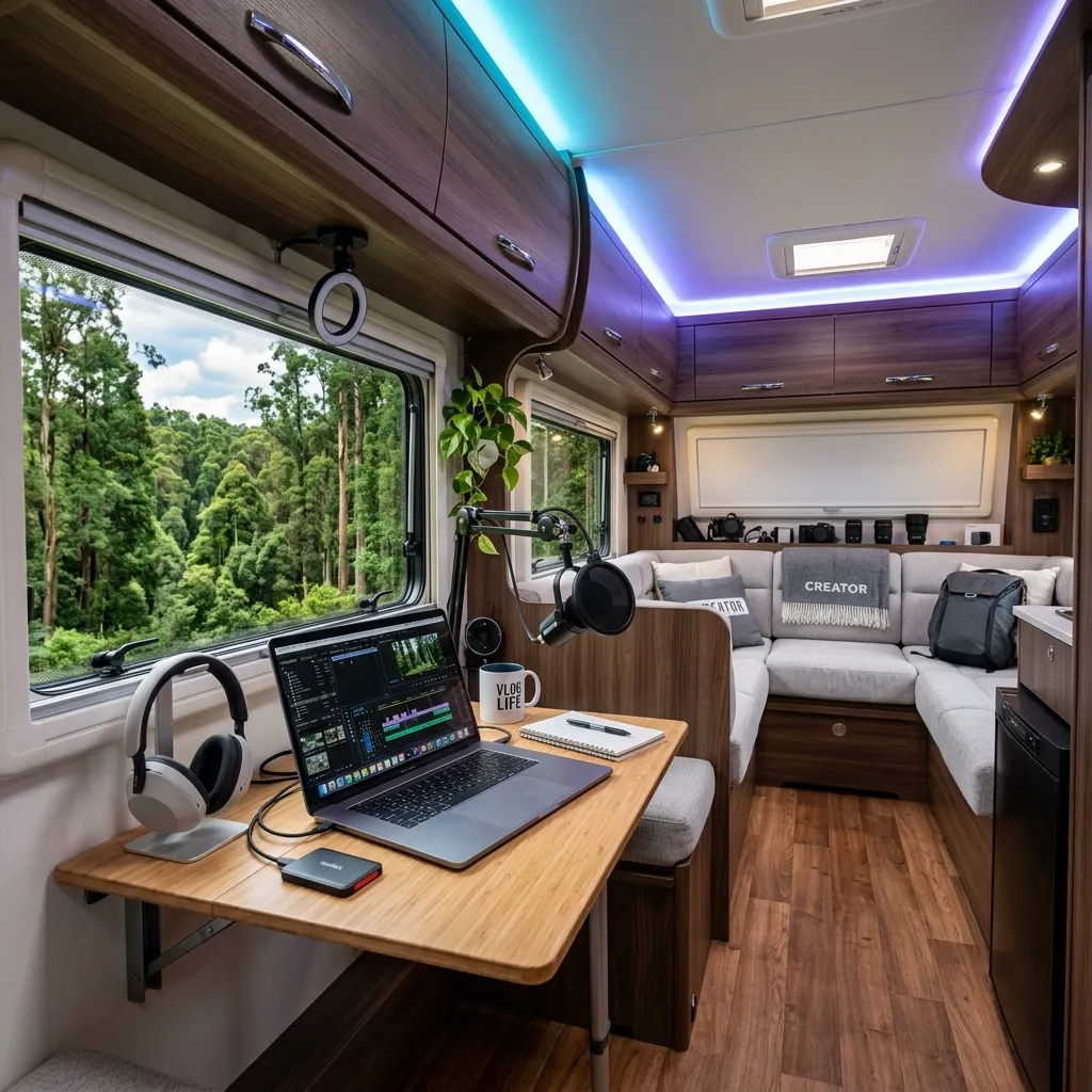 Luxury Vlogging Caravan Studio